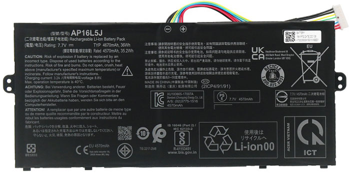verenigbaar voor ACER Swift-5-52T-Series Laptop Accu Laptop Accu Verenigbaar voor ACER Swift-5-52T-Series