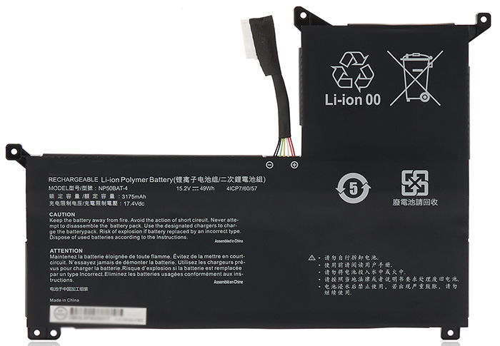 verenigbaar voor COLORFUL X15-AT Laptop Accu Laptop Accu Verenigbaar voor COLORFUL X15-AT