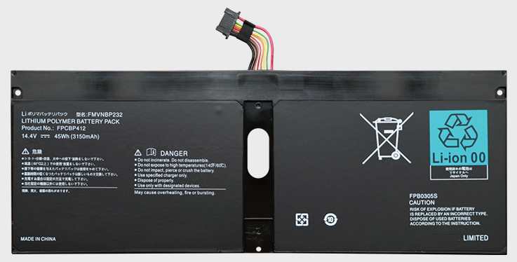 Laptop Accu Verenigbaar voor FUJITSU Lifebook-VFY-U9040MXPR1DE