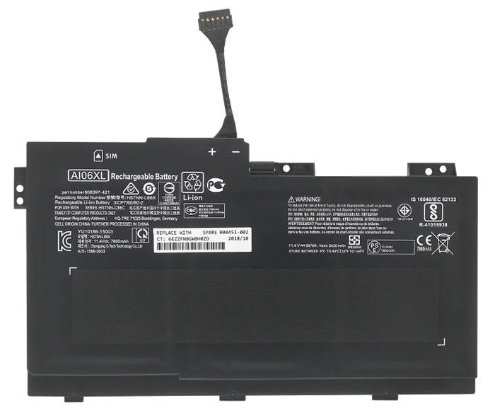 verenigbaar voor HP ZBook-17-G3-Workstation Laptop Accu Laptop Accu Verenigbaar voor HP ZBook-17-G3-Workstation