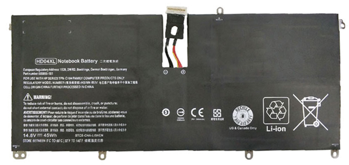 verenigbaar voor HP Ultrabook-13-2307tu Laptop Accu Laptop Accu Verenigbaar voor HP Ultrabook-13-2307tu