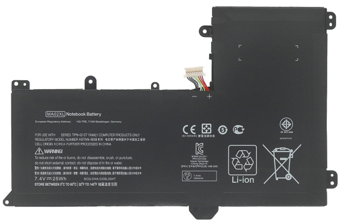 verenigbaar voor HP SlateBook-10-h013ru-x2 Laptop Accu Laptop Accu Verenigbaar voor HP SlateBook-10-h013ru-x2
