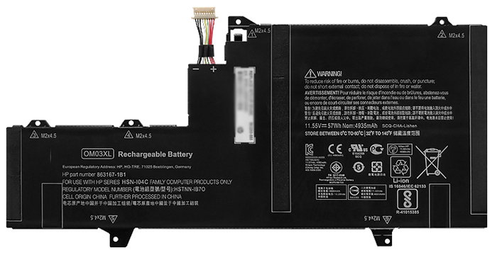 verenigbaar voor HP HSTNN-IB7O Laptop Accu Laptop Accu Verenigbaar voor HP HSTNN-IB7O