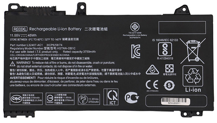 verenigbaar voor HP PROBOOK-430-G6-7HT03EC Laptop Accu Laptop Accu Verenigbaar voor HP PROBOOK-430-G6-7HT03EC