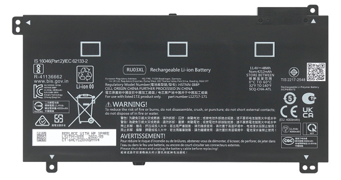 verenigbaar voor HP HSTNN-LB8K Laptop Accu Laptop Accu Verenigbaar voor HP HSTNN-LB8K