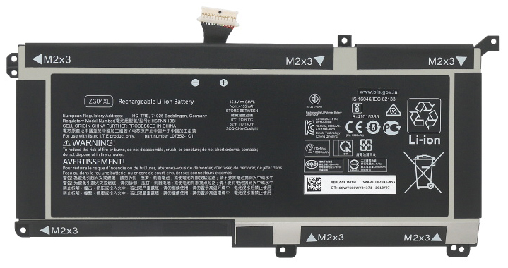 verenigbaar voor HP HSTNN-1B8H Laptop Accu Laptop Accu Verenigbaar voor HP HSTNN-1B8H
