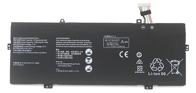 verenigbaar voor HUAWEI KLVL-WFH9 Laptop Accu Laptop Accu Verenigbaar voor HUAWEI KLVL-WFH9
