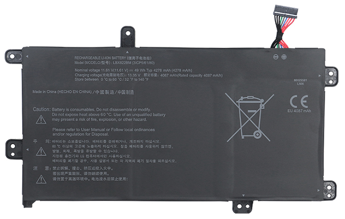 verenigbaar voor LG LBX822BM Laptop Accu Laptop Accu Verenigbaar voor LG LBX822BM