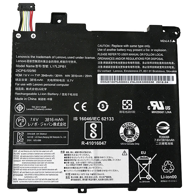 verenigbaar voor LENOVO L17C2PB2 Laptop Accu Laptop Accu Verenigbaar voor LENOVO L17C2PB2