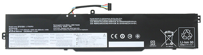 verenigbaar voor LENOVO L17M3PB1 Laptop Accu Laptop Accu Verenigbaar voor LENOVO L17M3PB1