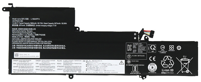 verenigbaar voor LENOVO L19D4PF4 Laptop Accu Laptop Accu Verenigbaar voor LENOVO L19D4PF4