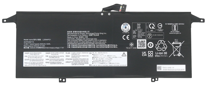 verenigbaar voor LENOVO ThinkBook-13x-ITG-20WJ002LMX Laptop Accu Laptop Accu Verenigbaar voor LENOVO ThinkBook-13x-ITG-20WJ002LMX
