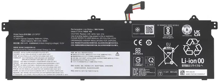 verenigbaar voor lenovo L21C3PD7 Laptop Accu Laptop Accu Verenigbaar voor lenovo L21C3PD7