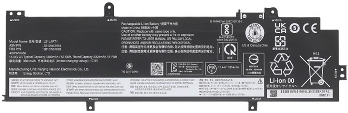 verenigbaar voor LENOVO L21C3P71 Laptop Accu Laptop Accu Verenigbaar voor LENOVO L21C3P71