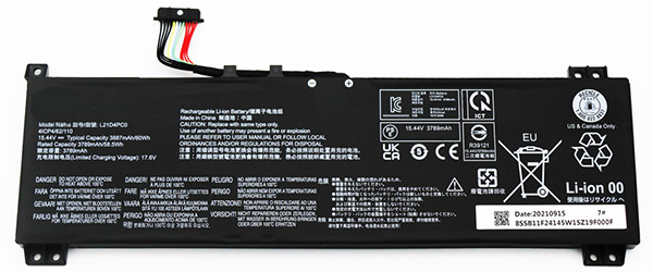verenigbaar voor Lenovo L21D4PC0 Laptop Accu Laptop Accu Verenigbaar voor Lenovo L21D4PC0