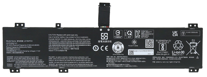 verenigbaar voor LENOVO L21M4PC1 Laptop Accu Laptop Accu Verenigbaar voor LENOVO L21M4PC1