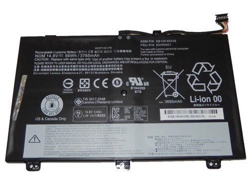 verenigbaar voor LENOVO 00HW000 Laptop Accu Laptop Accu Verenigbaar voor LENOVO 00HW000