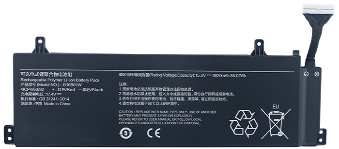verenigbaar voor XIAOMI RMG2103-AB Laptop Accu Laptop Accu Verenigbaar voor XIAOMI RMG2103-AB