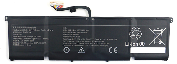 verenigbaar voor XIAOMI R14B05W Laptop Accu Laptop Accu Verenigbaar voor XIAOMI R14B05W
