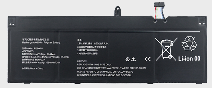 verenigbaar voor XIAOMI RMA2204-AB Laptop Accu Laptop Accu Verenigbaar voor XIAOMI RMA2204-AB