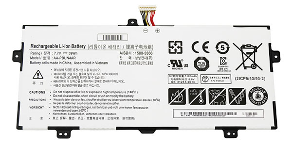 verenigbaar voor SAMSUNG NP940X3L Laptop Accu Laptop Accu Verenigbaar voor SAMSUNG NP940X3L