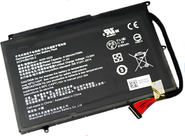 verenigbaar voor RAZER RC30-0220 Laptop Accu Laptop Accu Verenigbaar voor RAZER RC30-0220