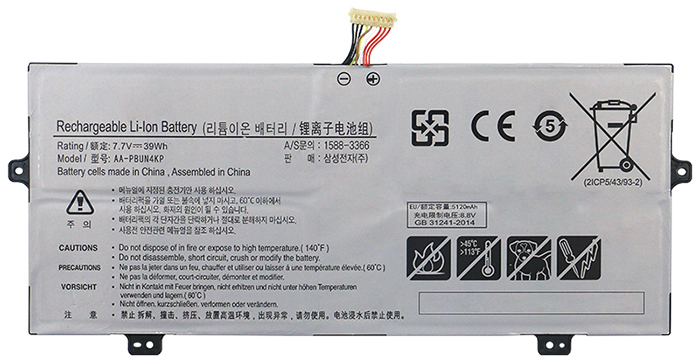 verenigbaar voor SAMSUNG NP940X3L-K02HK Laptop Accu Laptop Accu Verenigbaar voor SAMSUNG NP940X3L-K02HK